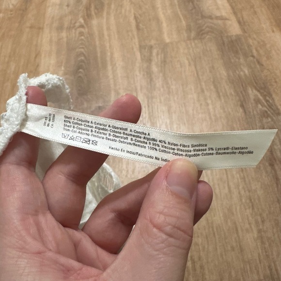 Free People | White Lace Boho Festival Strappy Sheer Crop Top Bralette, XS - Picture 8 of 8